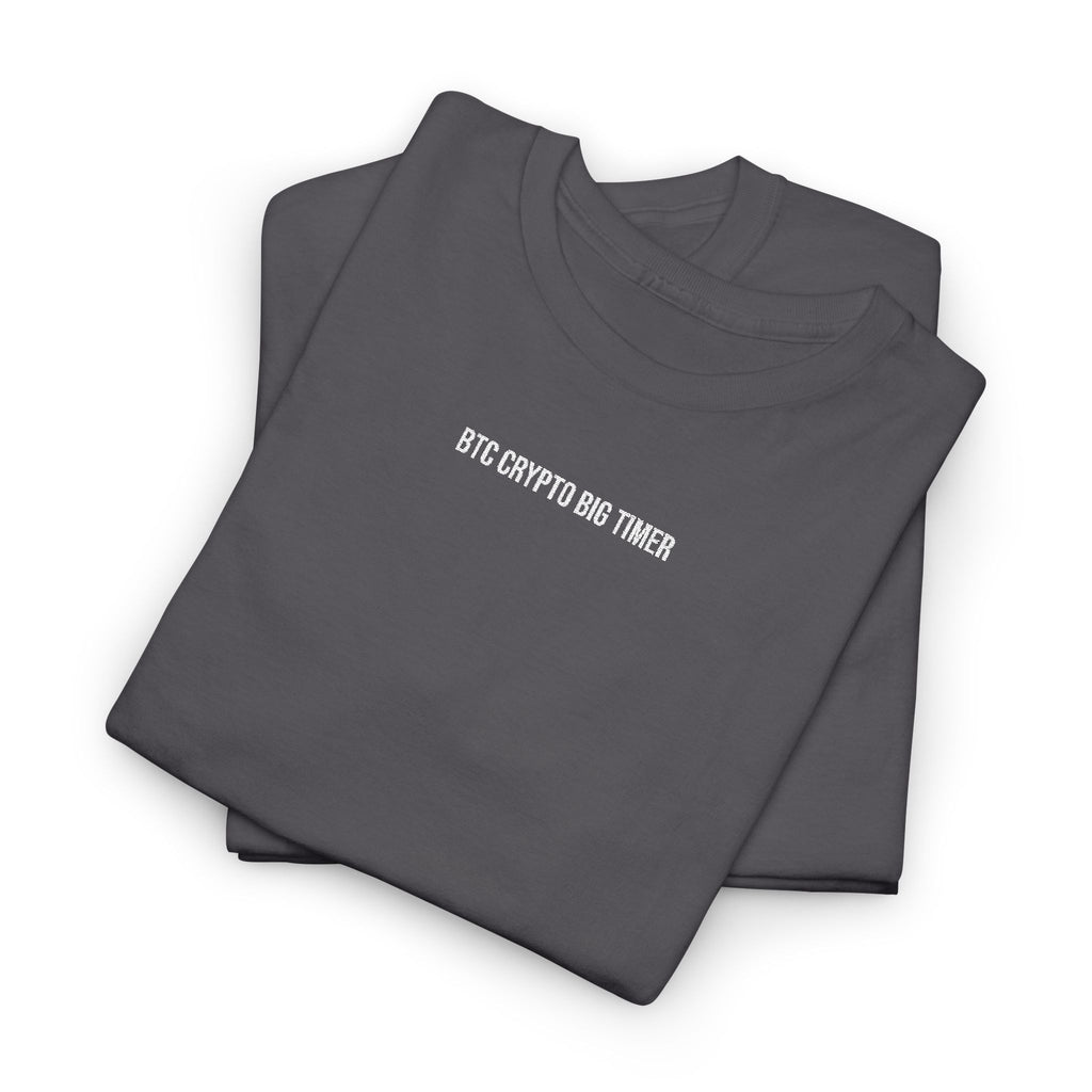 Big Timer Embroidered T-Shirt, Charcoal