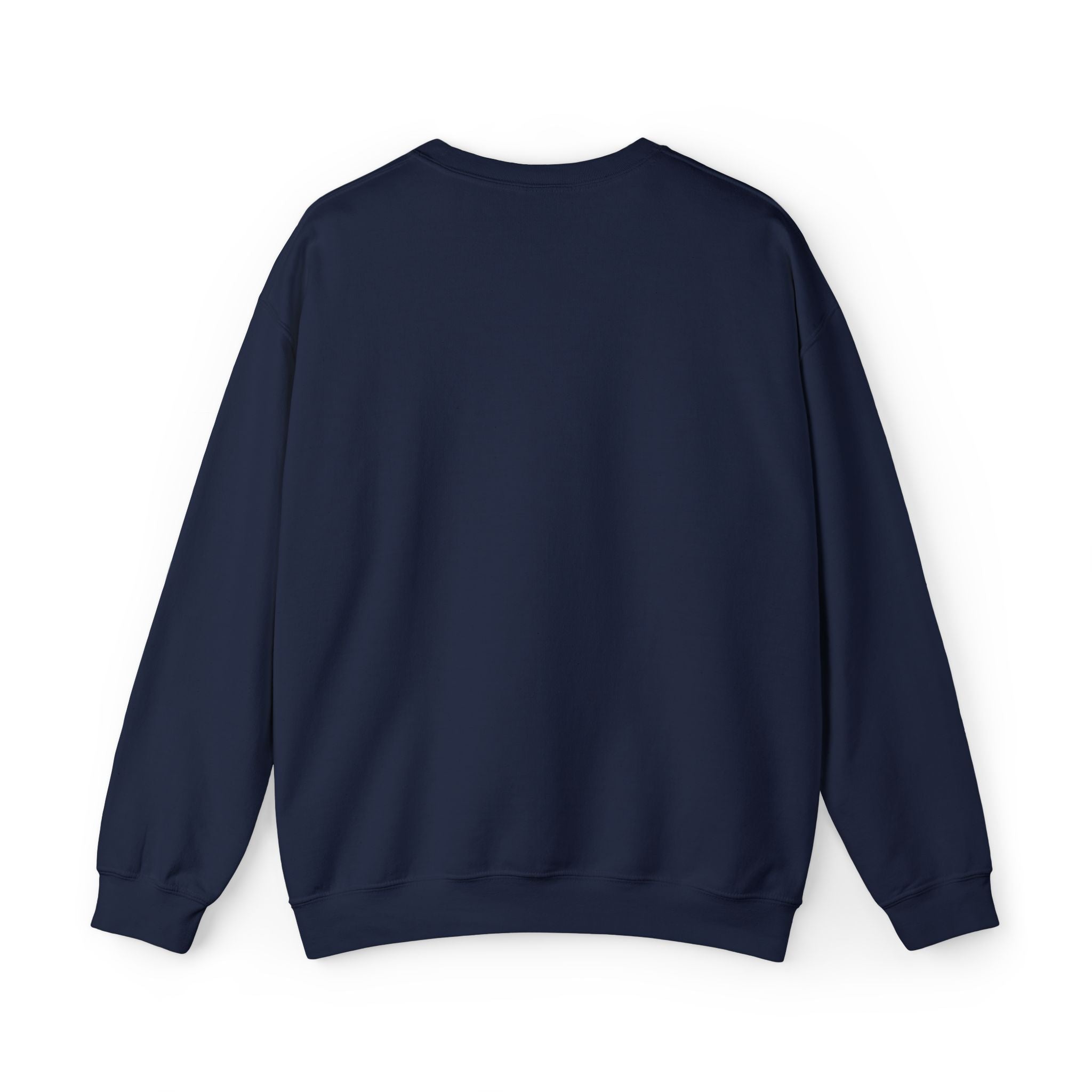 Navy Crewneck, White "₿"