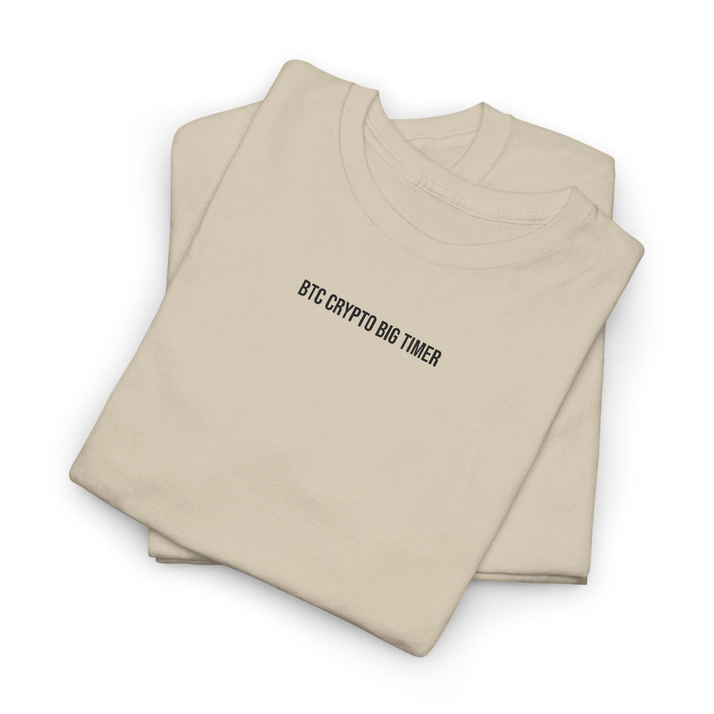 Big Timer Embroidered T-Shirt, Beige