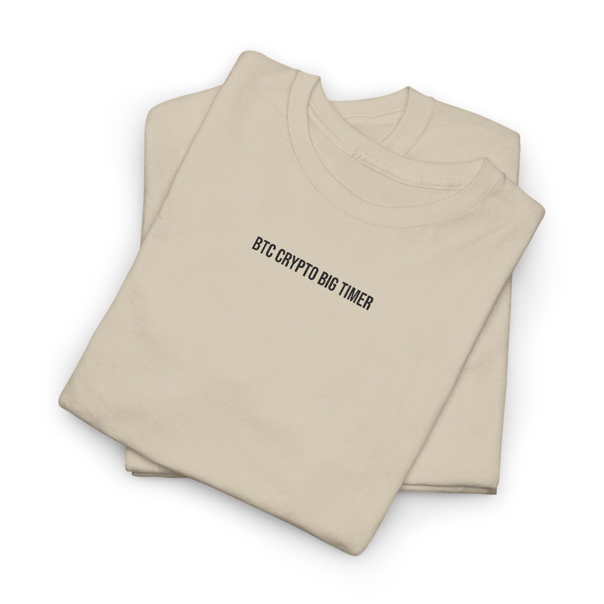 Big Timer Embroidered T-Shirt, Beige