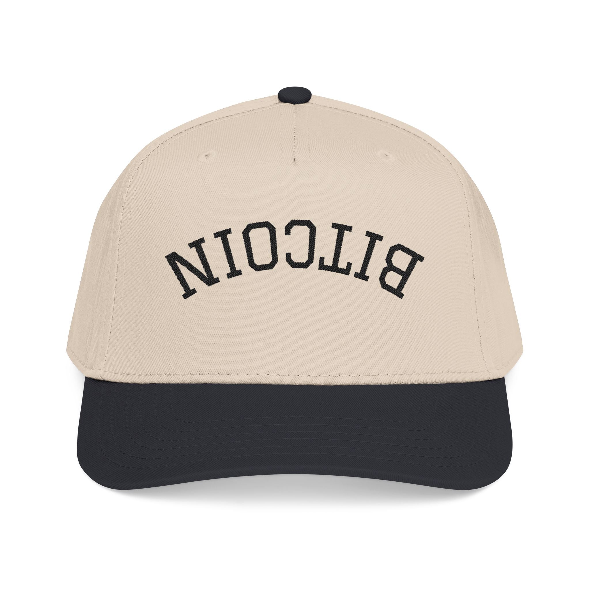 Bitcoin Embroidered Two-Tone Cap